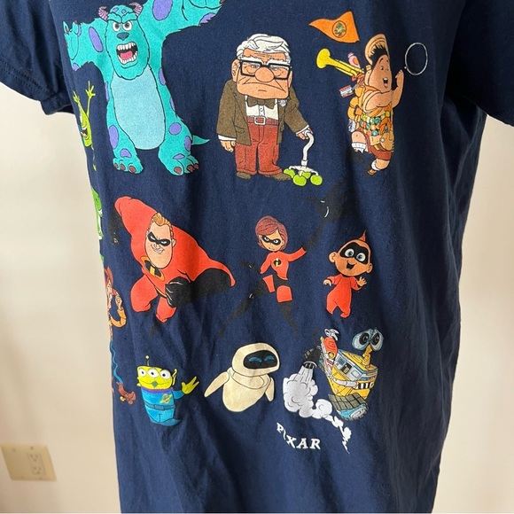 Disney Pixar Cartoon Character Navy Blue Unisex T-Shirt Sz Medium - Picture 4 of 9